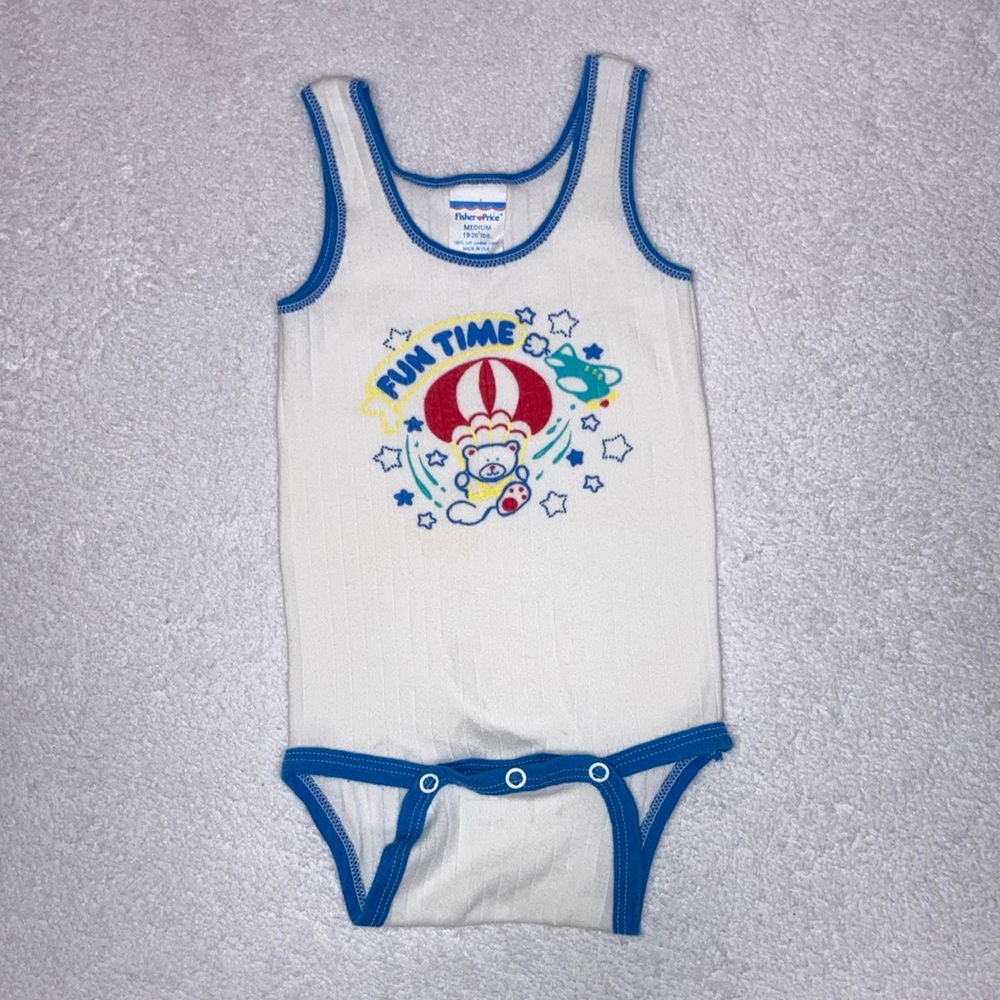Vintage fisher price tank style onesie medium 19-26 lbs